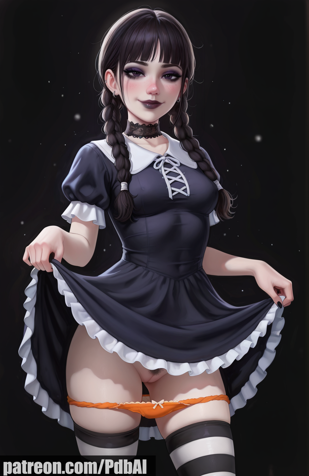 Wednesday Addams (Halloween) Rule 34 Image