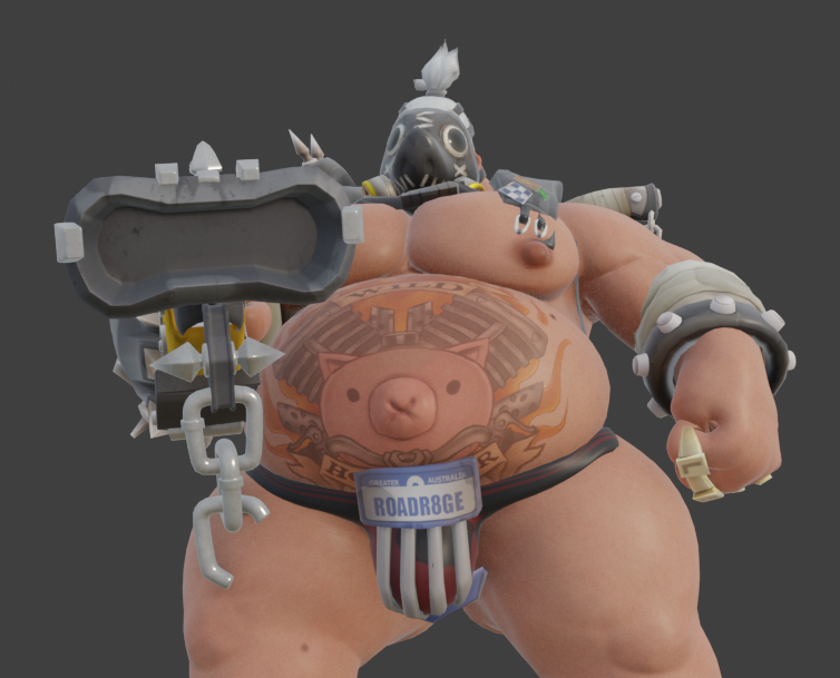 Roadhog (Overwatch) Rule 34 Image