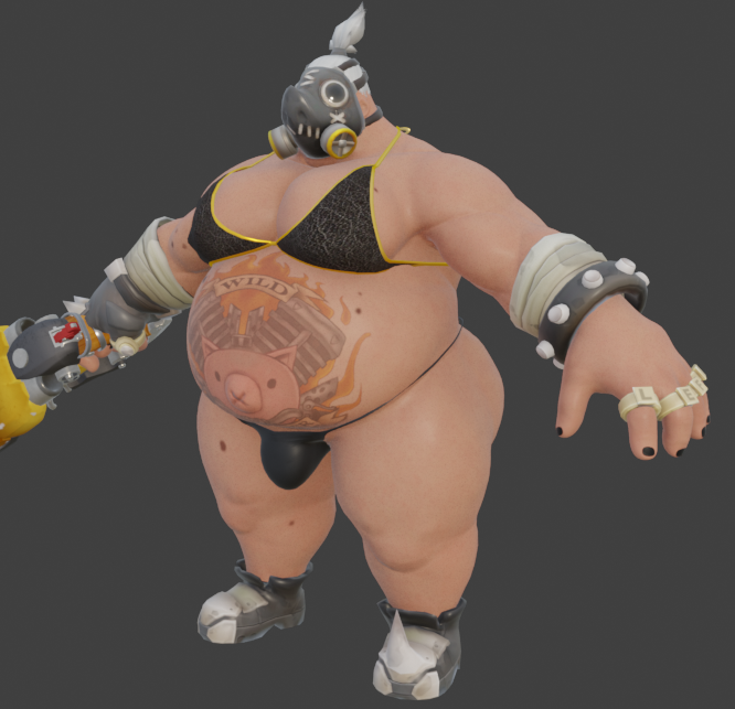 Roadhog (Overwatch) Rule 34 Image