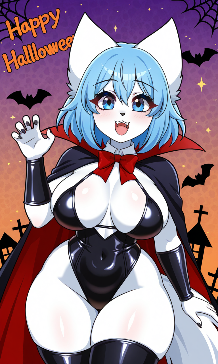 Wolfychu (Halloween) Rule 34 Image