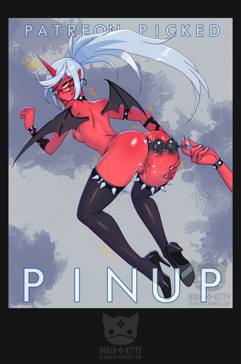 Kneesocks Daemon (Panty & Stocking With Garterbelt) Rule 34 Image