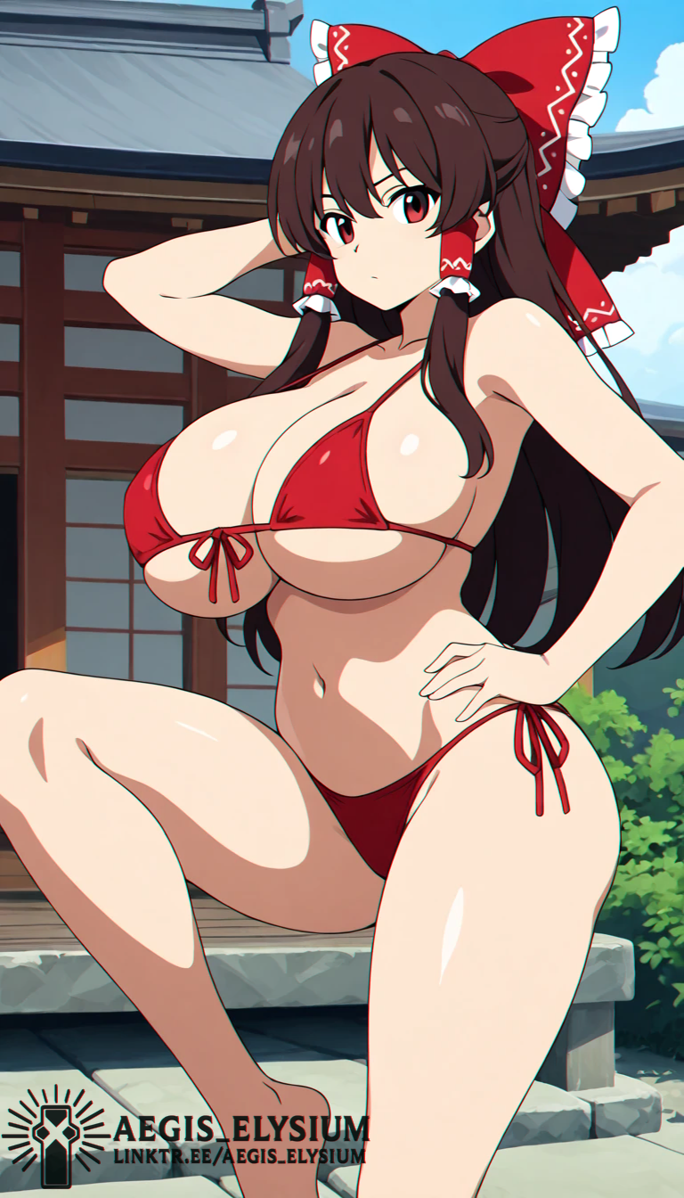 Hakurei Reimu (Touhou) Rule 34 Image