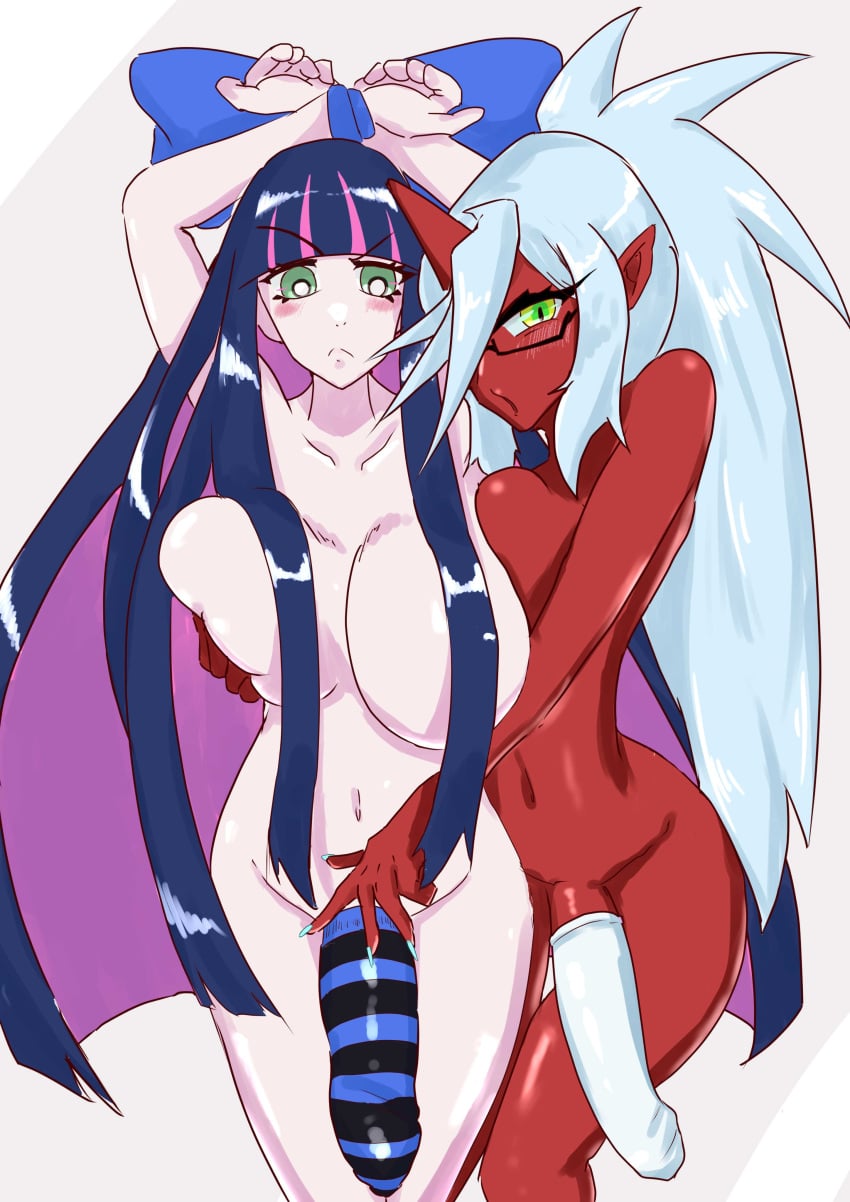 Kneesocks Daemon (Panty & Stocking With Garterbelt) Rule 34 Image