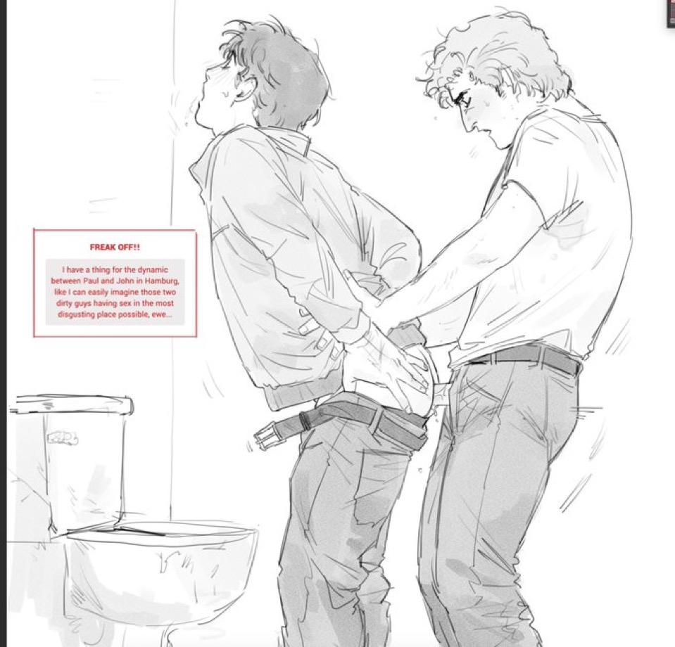 John Lennon (The Beatles) Rule 34 Image
