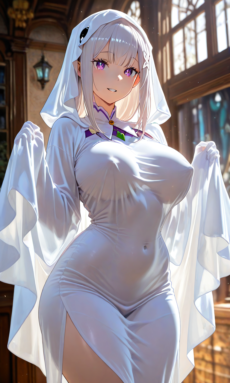 Emilia (Re:Zero) Rule 34 Image