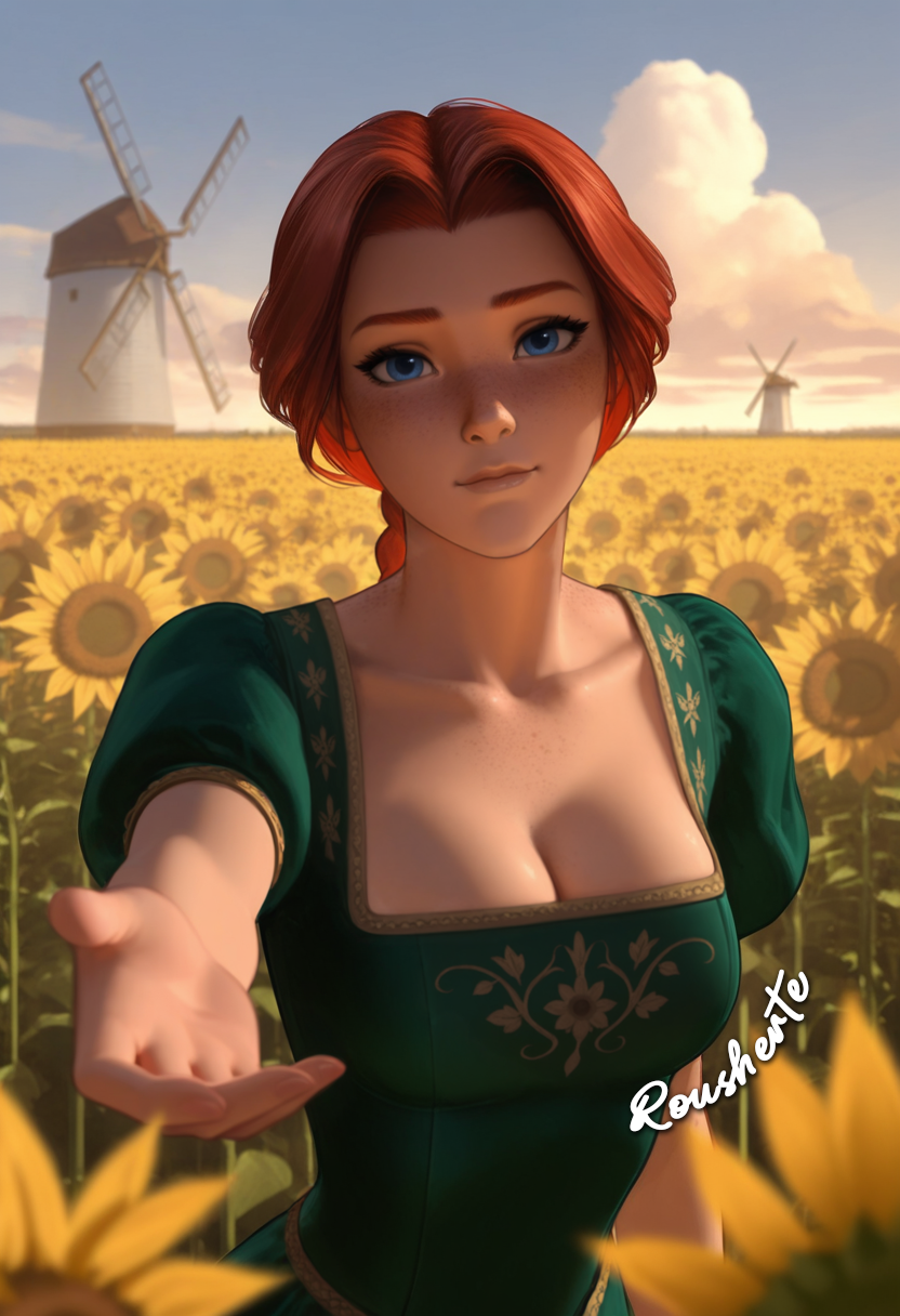 Human Fiona (Dreamworks) Rule 34 Image