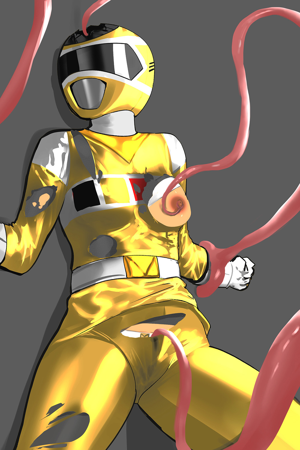 Yellow Ranger (Denji Sentai Megaranger) Rule 34 Image