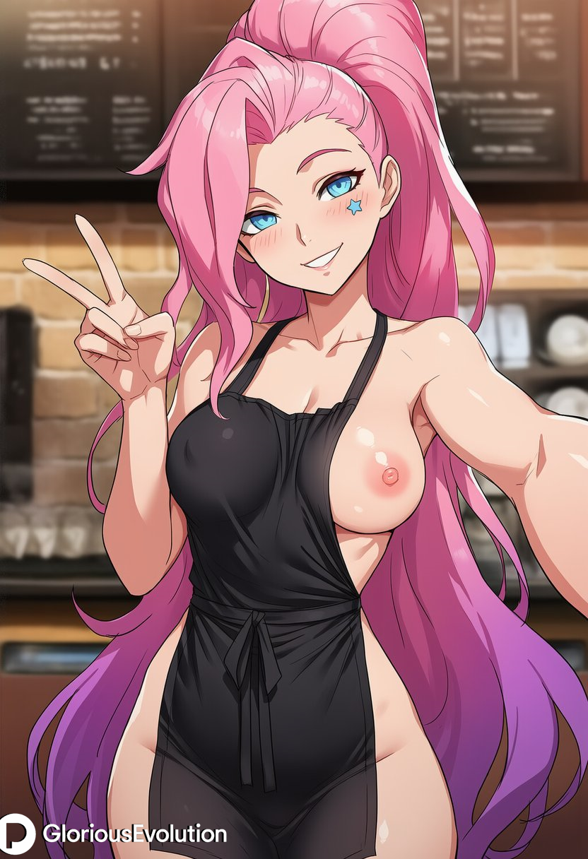K/Da All Out Seraphine (K/Da All Out Series) Rule 34 Image
