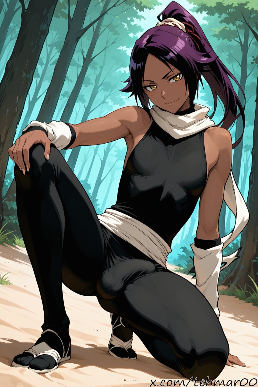 Shihouin Yoruichi (Bleach) Rule 34 Image