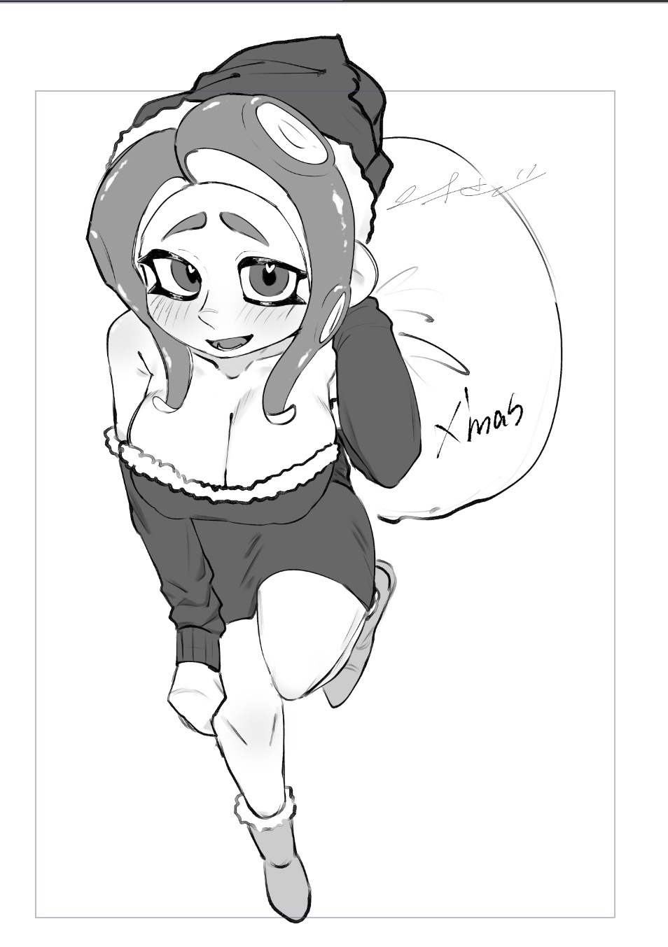 Octoling (Christmas) Rule 34 Image