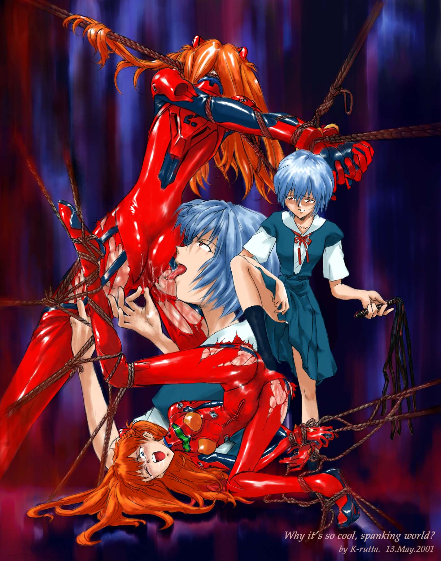 Asuka Langley Sohryu (Neon Genesis Evangelion) Rule 34 Image