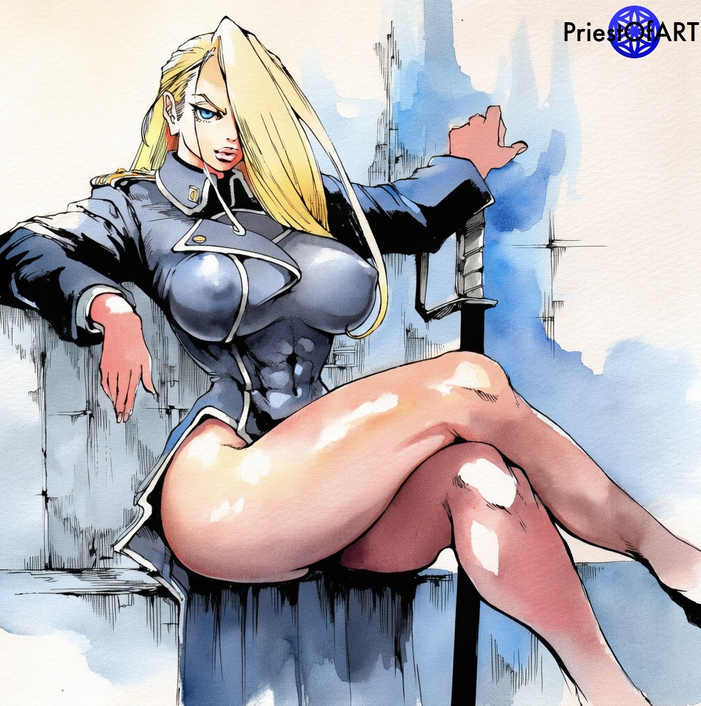 Olivier Mira Armstrong (Fullmetal Alchemist) Rule 34 Image