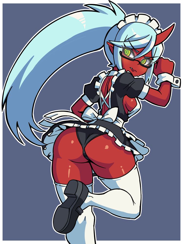 Kneesocks Daemon (Panty & Stocking With Garterbelt) Rule 34 Image