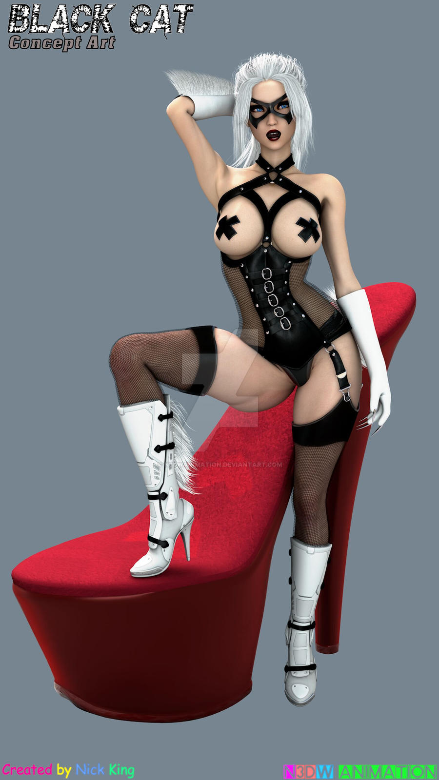 Black Cat (Marvel) Rule 34 Image