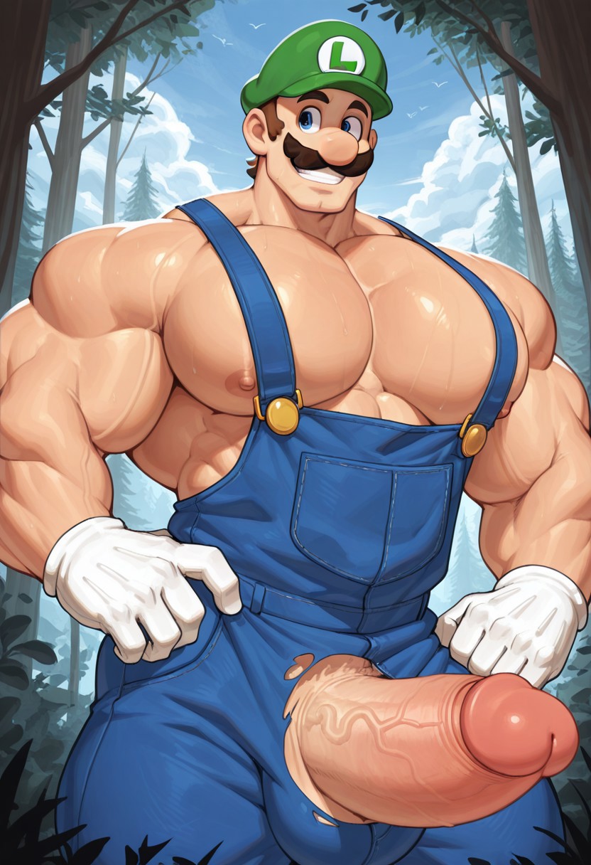 Luigi (Mario (Series)) Rule 34 Image