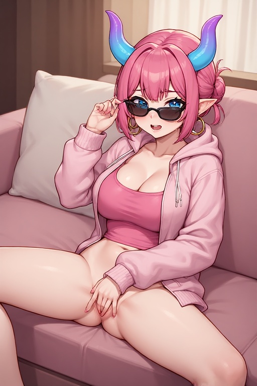 Adjusting Eyewear Rule 34 Image