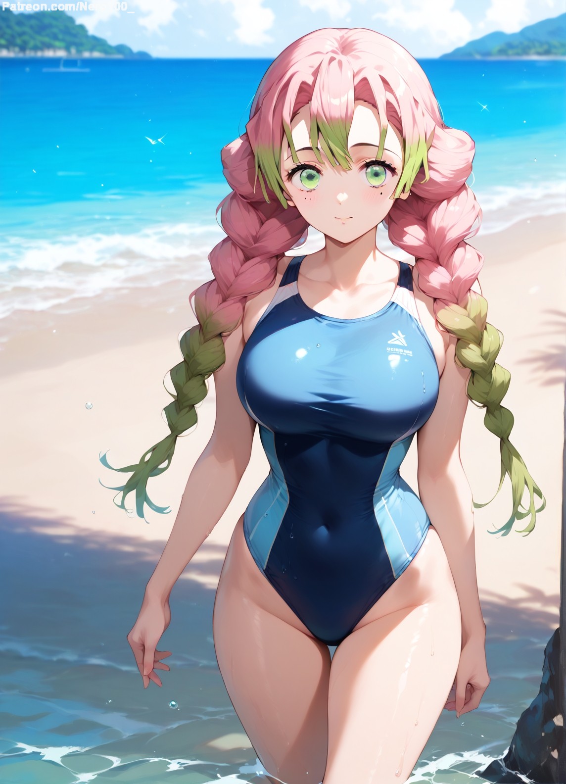 Kanroji Mitsuri (Demon Slayer) Rule 34 Image