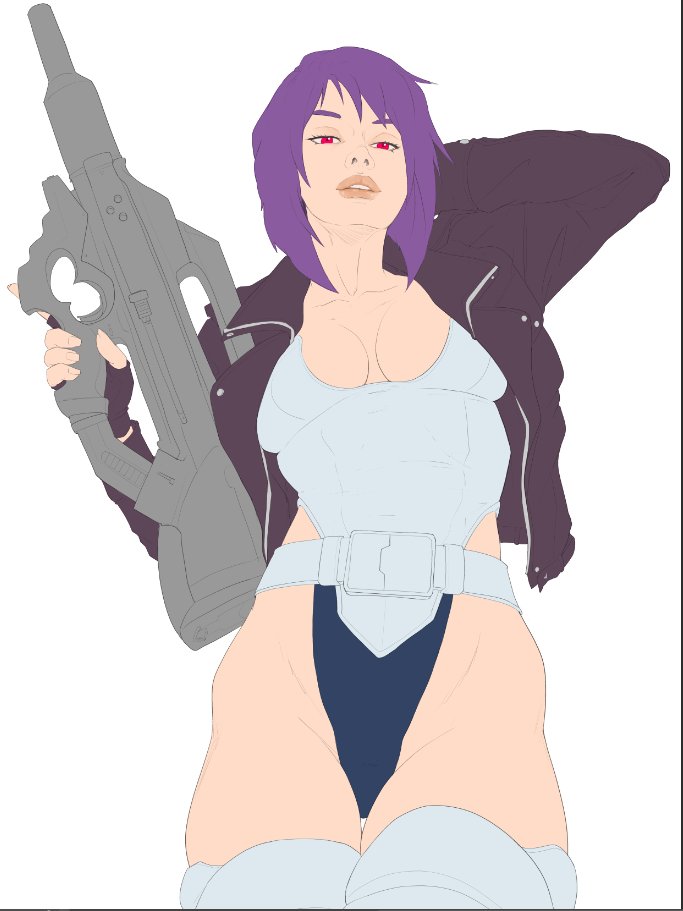 Kusanagi Motoko (Ghost In The Shell) Rule 34 Image