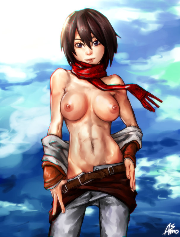 Mikasa Ackerman (Attack On Titan) Rule 34 Image