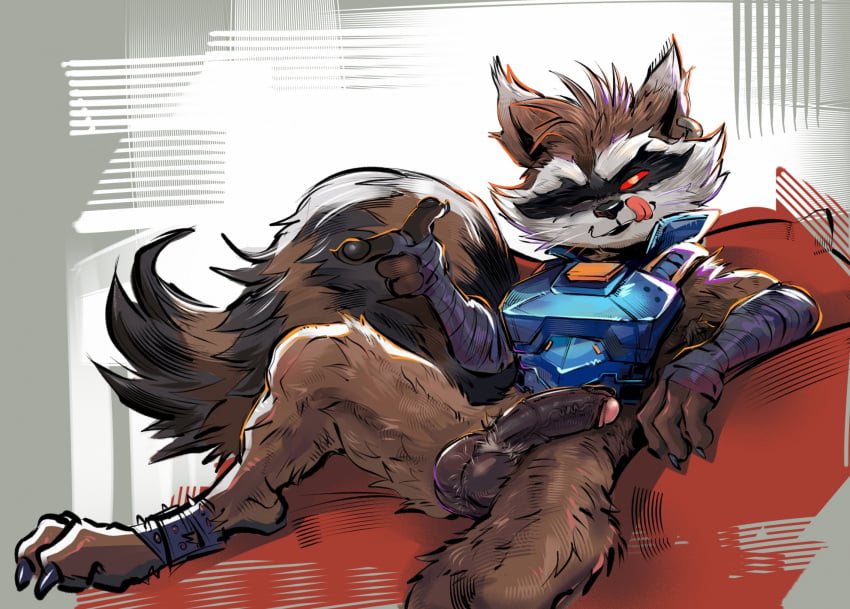 Rocket Raccoon (Guardians Of The Galaxy) Rule 34 Image