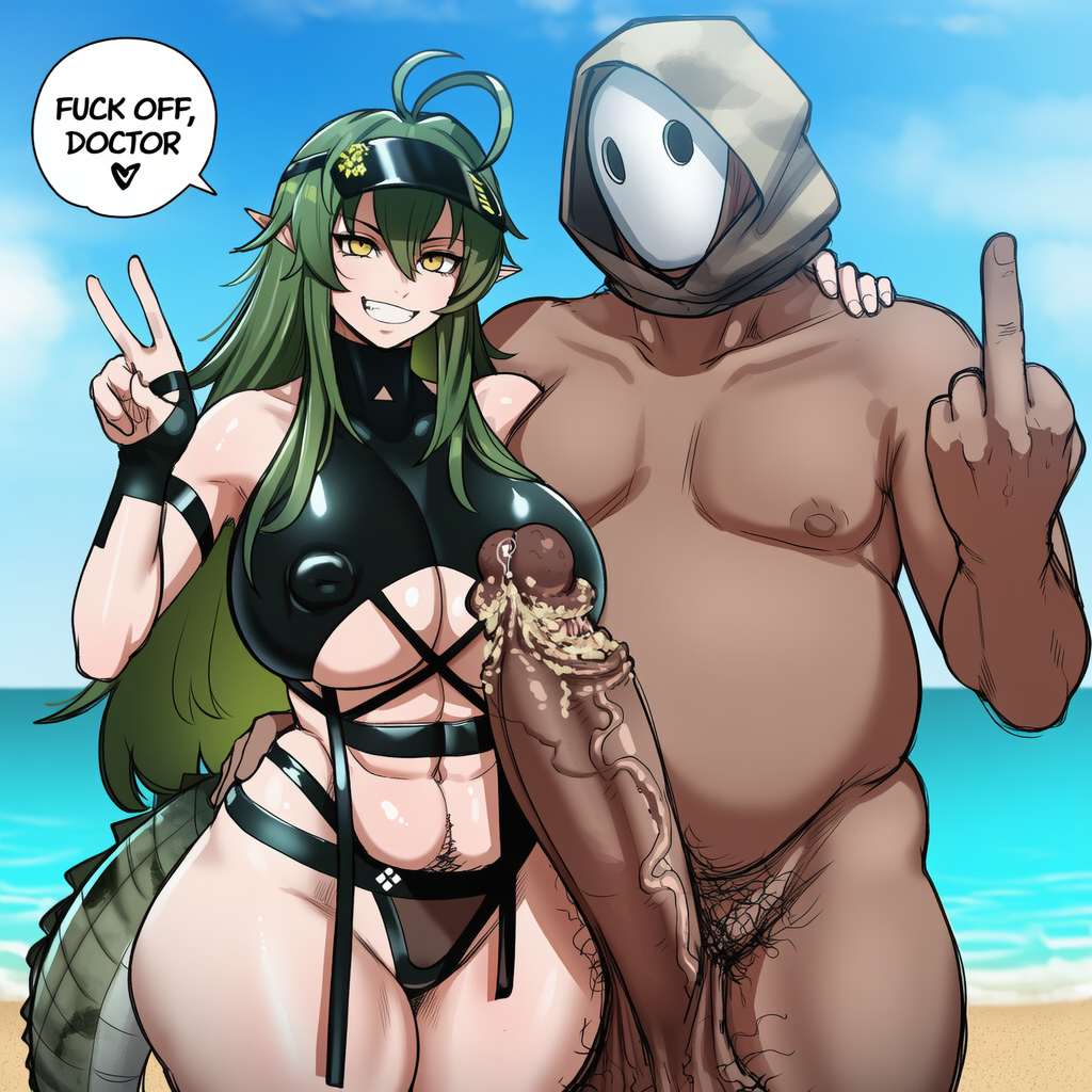 Gavial (Arknights) Rule 34 Image