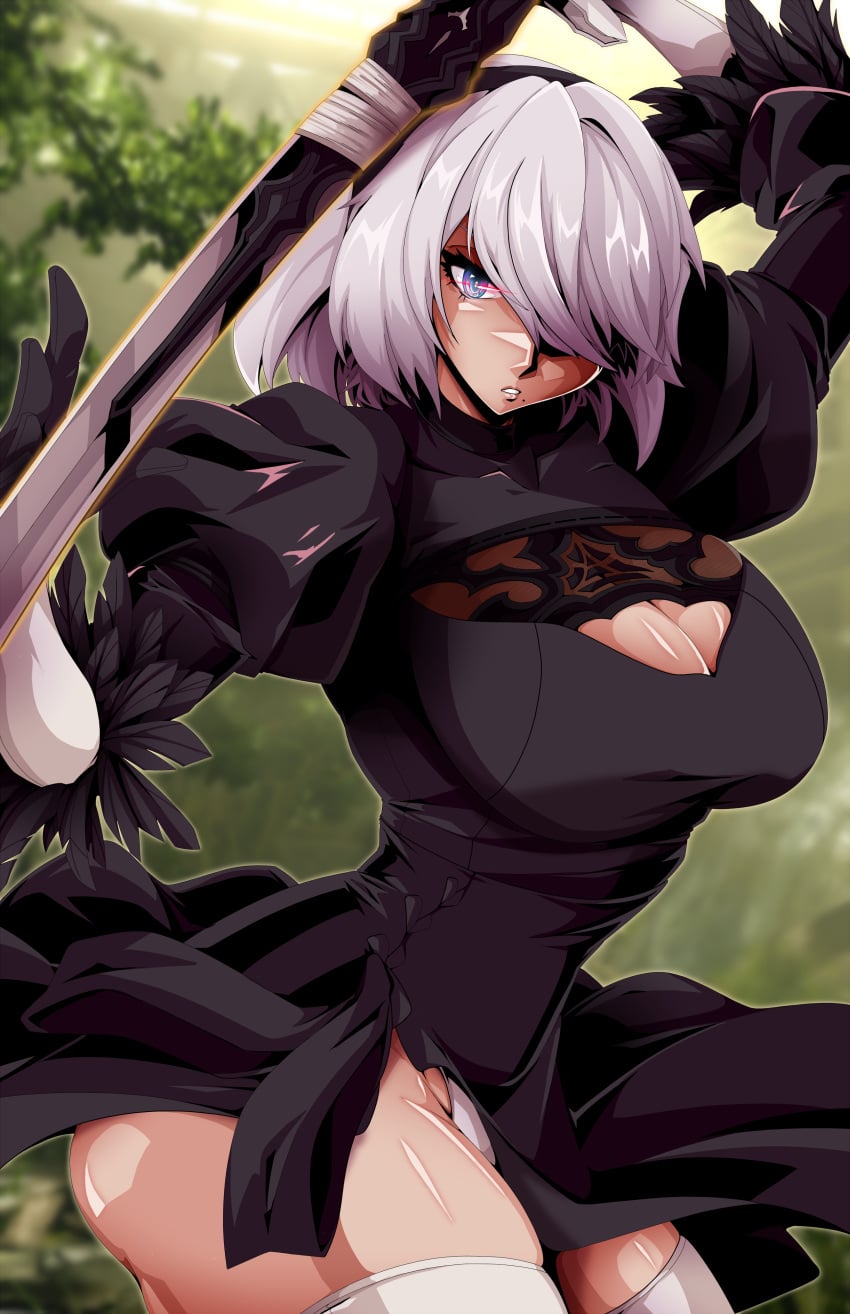 Yorha 2b (Nier) Rule 34 Image