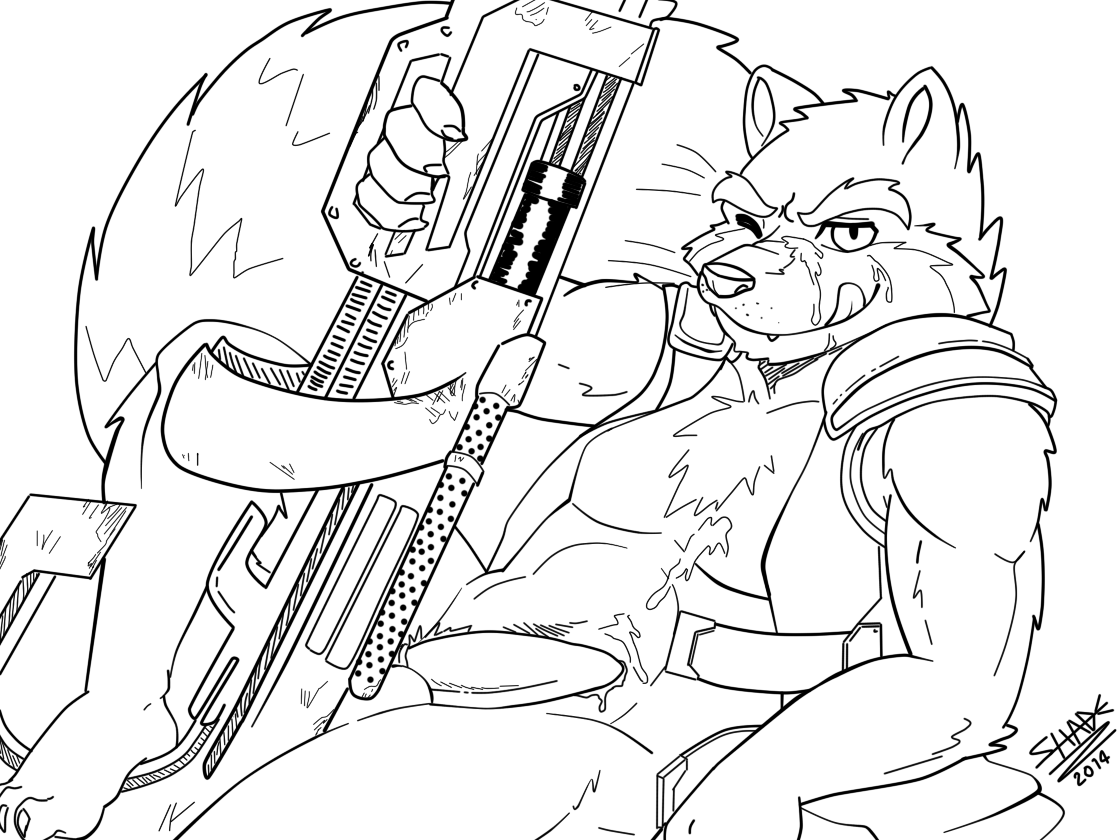Rocket Raccoon (Guardians Of The Galaxy) Rule 34 Image