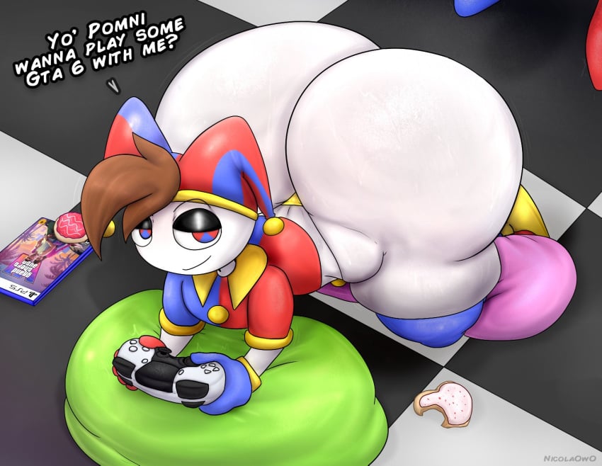 Chico Que Se Parece Mucho A Pomni (The Amazing Digital Circus) Rule 34 Image