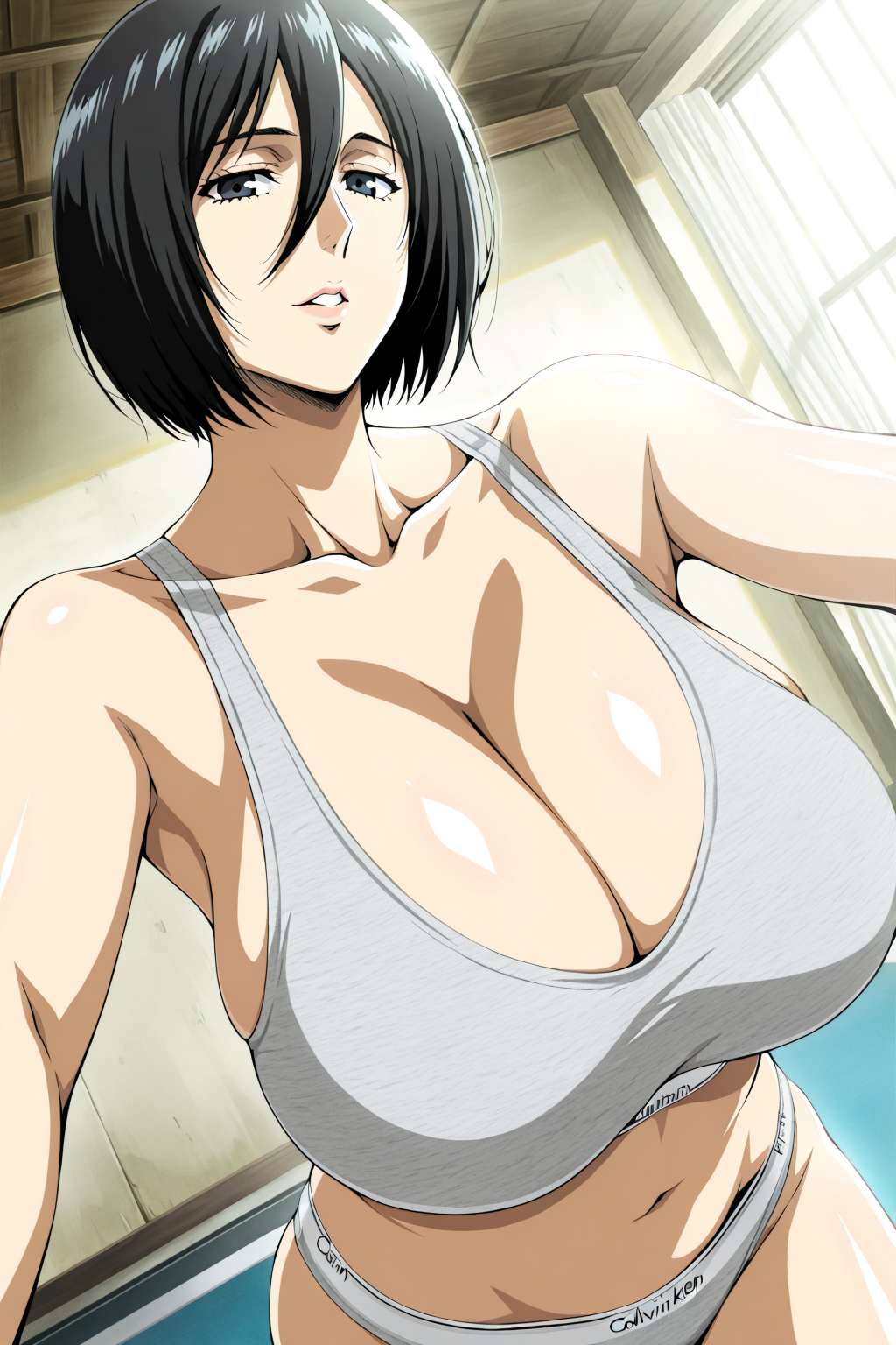 Mikasa Ackerman (Attack On Titan) Rule 34 Image