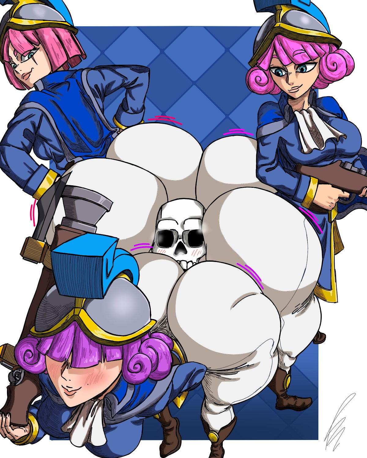 Three Musketeers (Clash Royale) Rule 34 Image