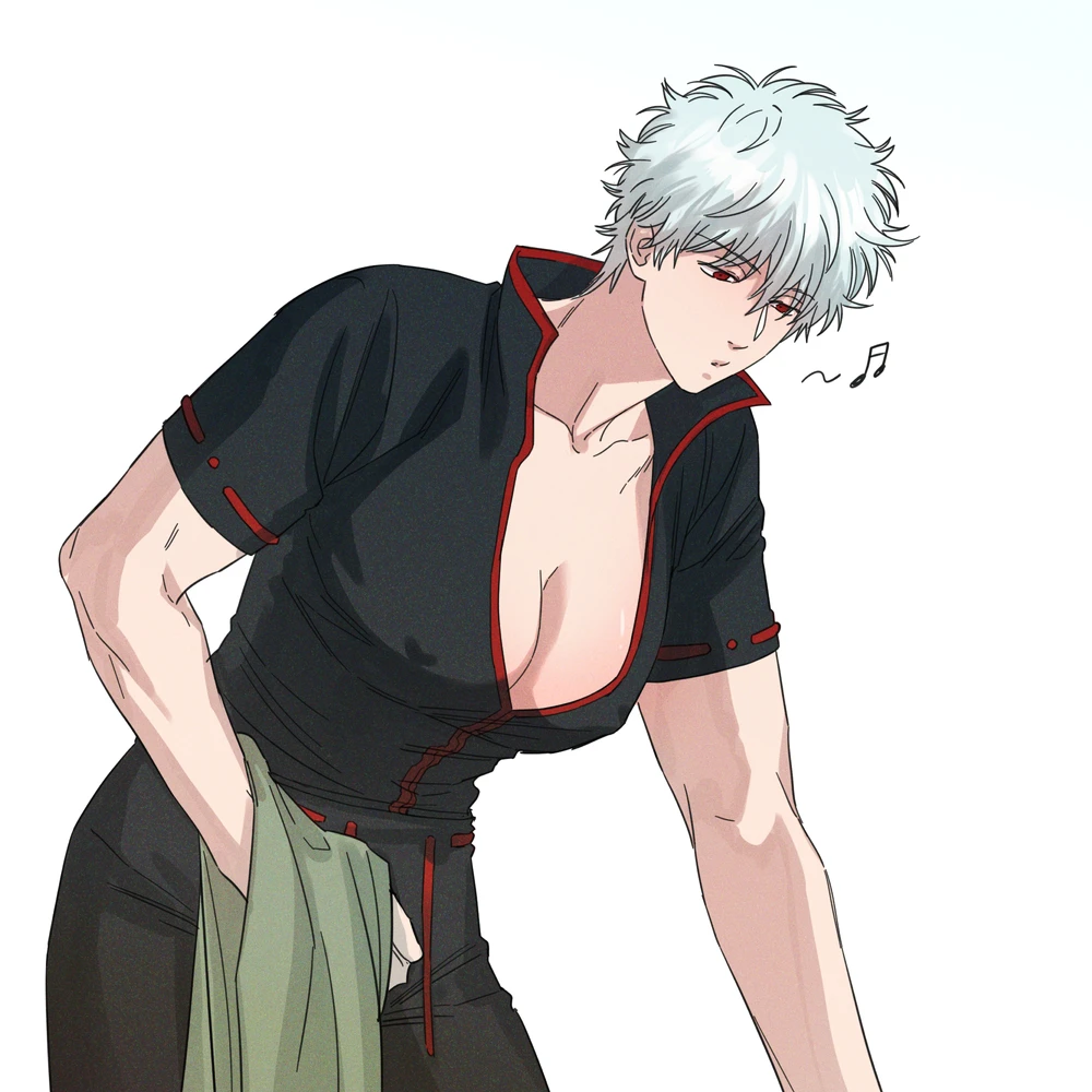 Gintoki Sakata (Gintama) Rule 34 Image
