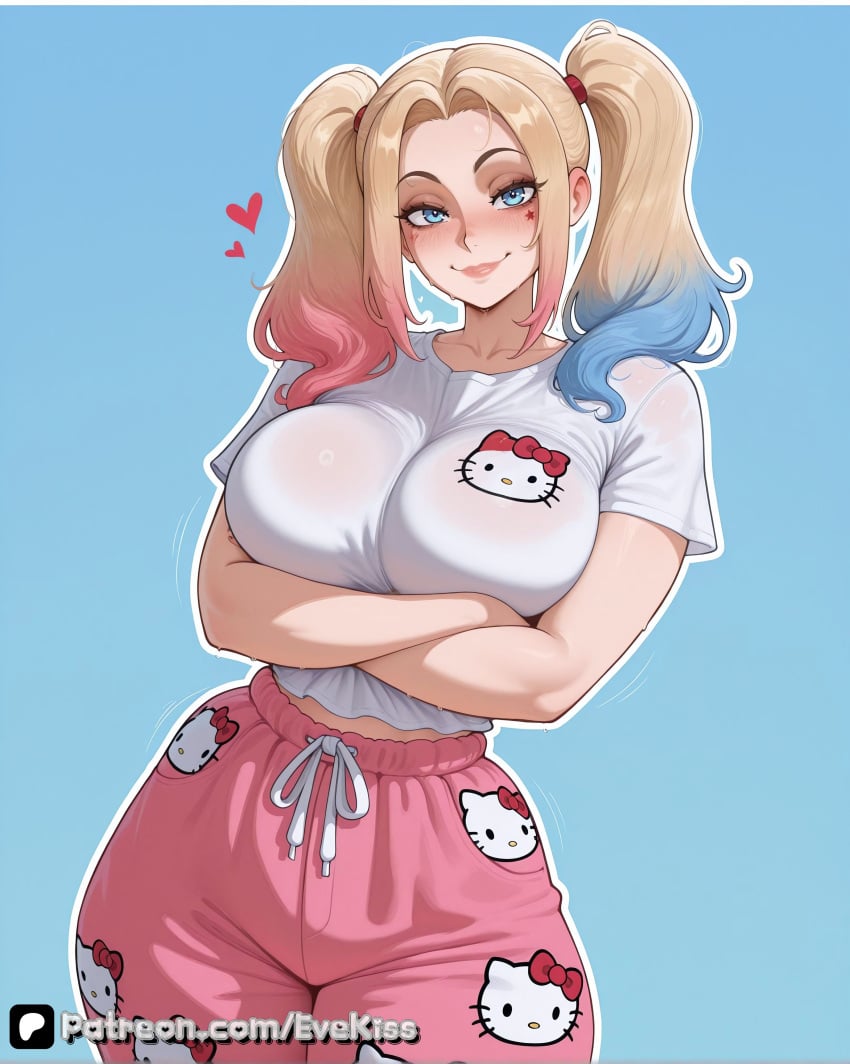 Harley Quinn (Hello Kitty) Rule 34 Image