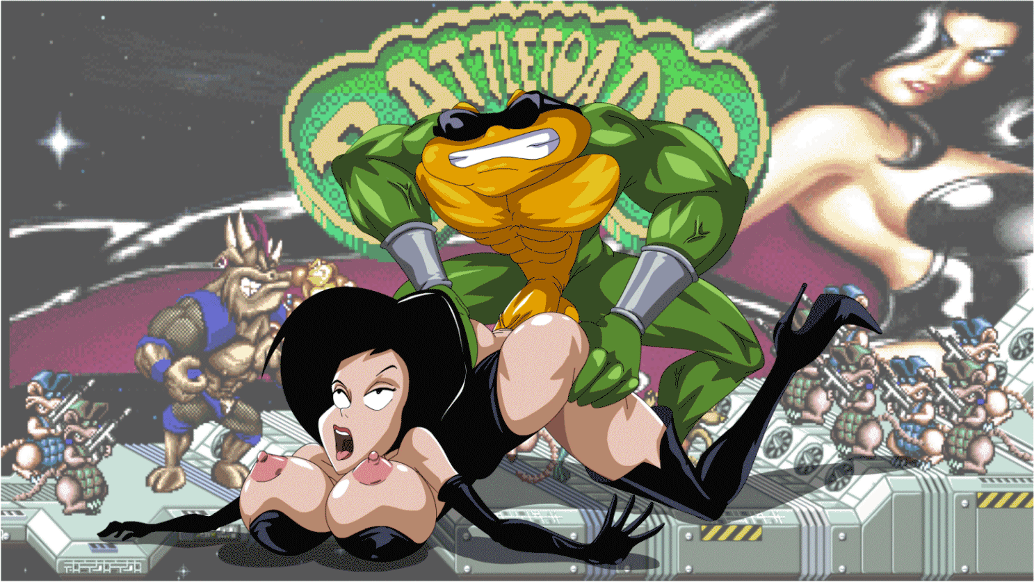 Dark Queen (Battletoads) Rule 34 Image