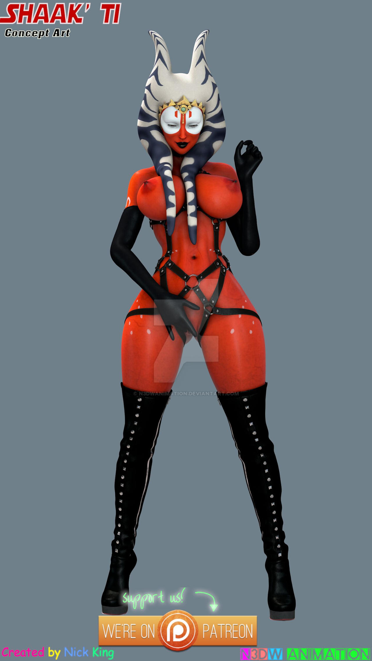 Shaak Ti (Clone Wars) Rule 34 Image