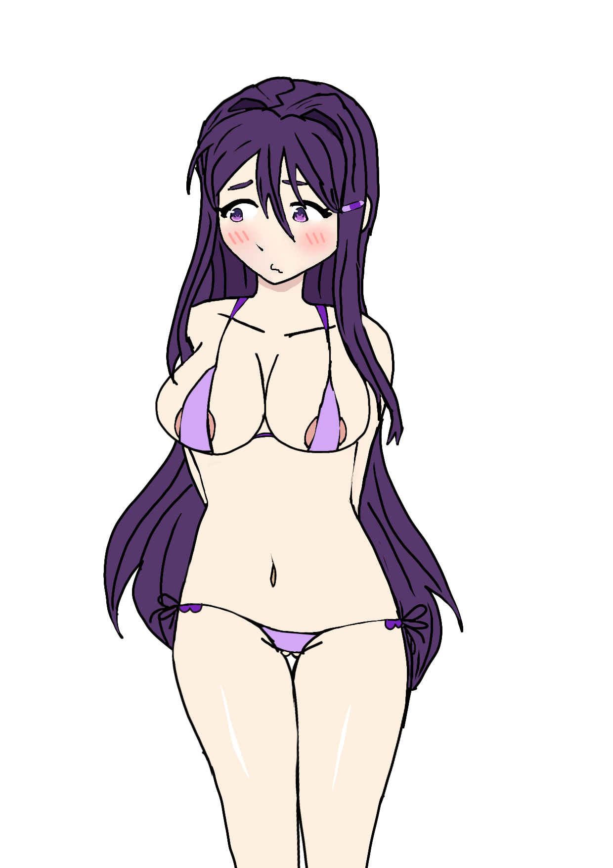 Yuri (Doki Doki Literature Club) Rule 34 Image