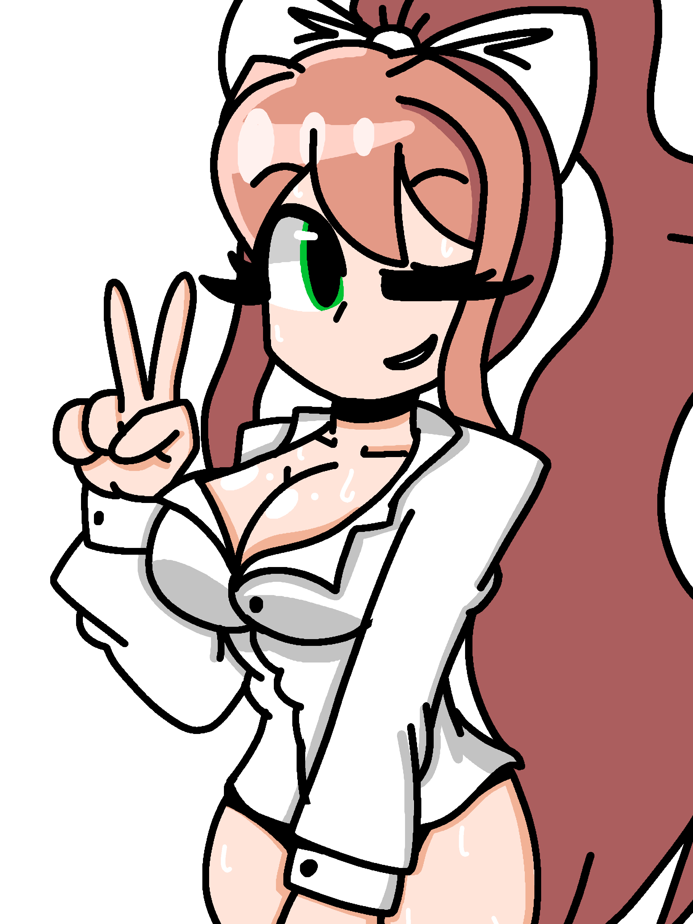 Monika (Doki Doki Literature Club) Rule 34 Image