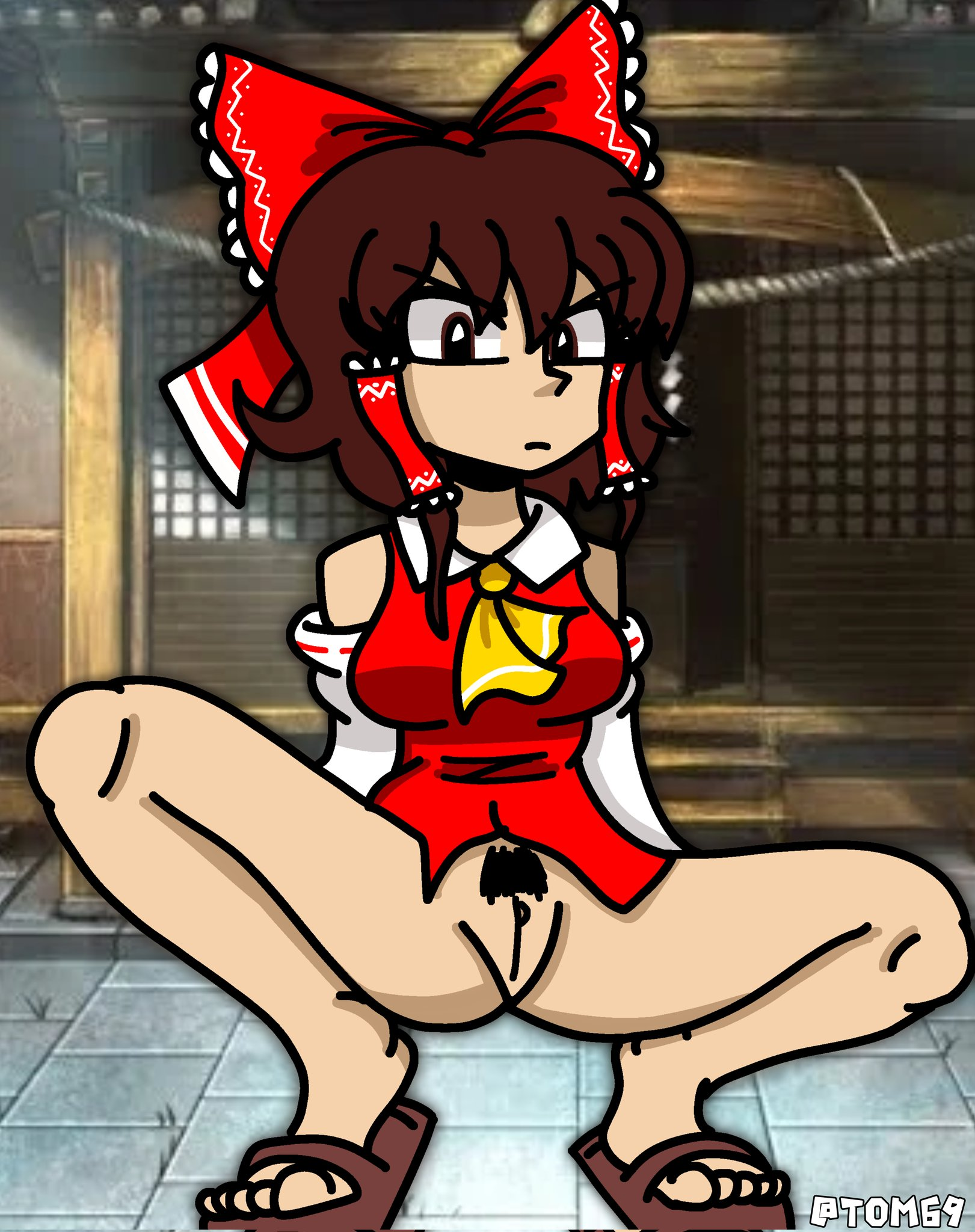 Hakurei Reimu (Touhou) Rule 34 Image