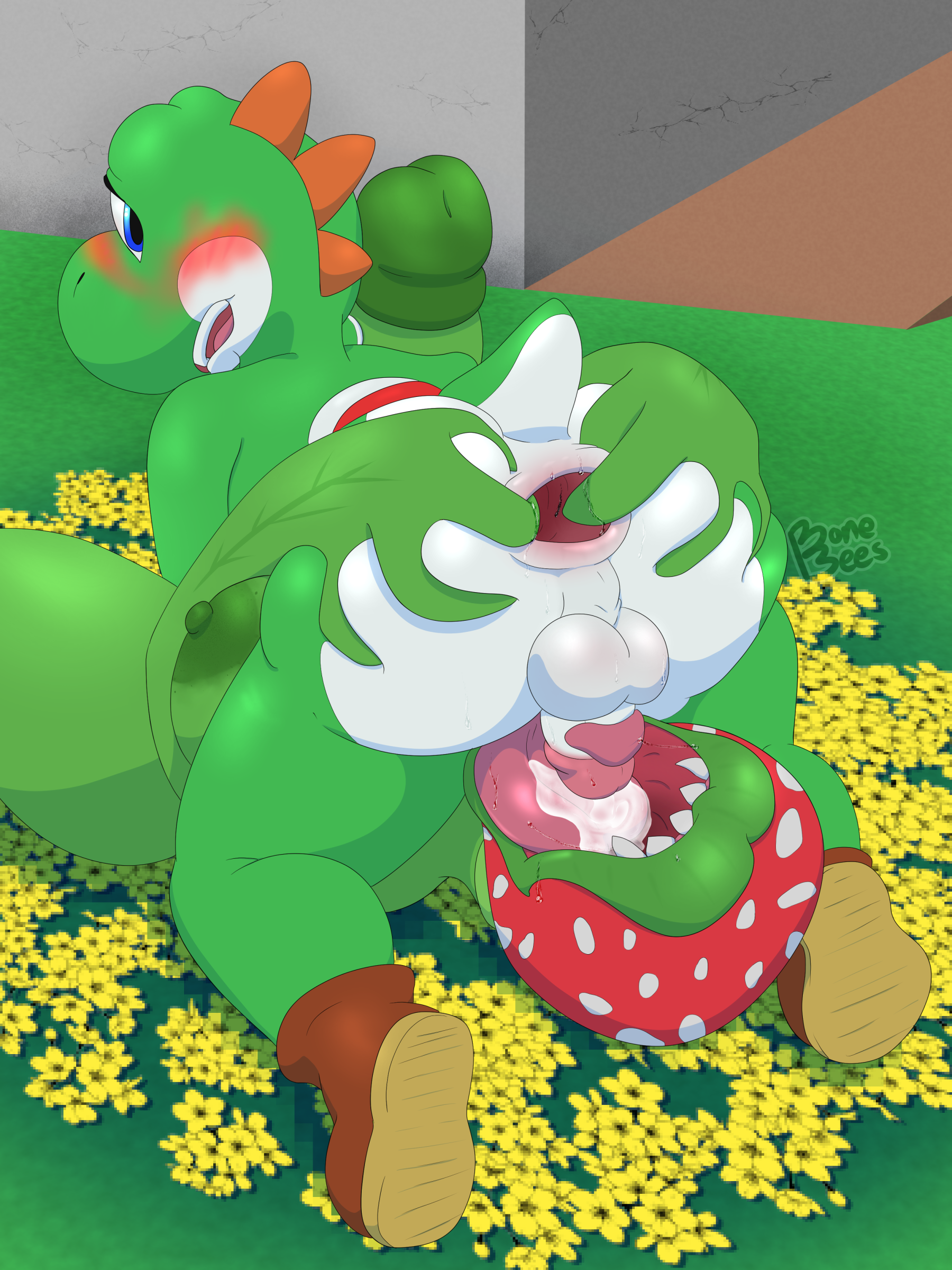 Piranha Plant (Mario Bros) Rule 34 Image