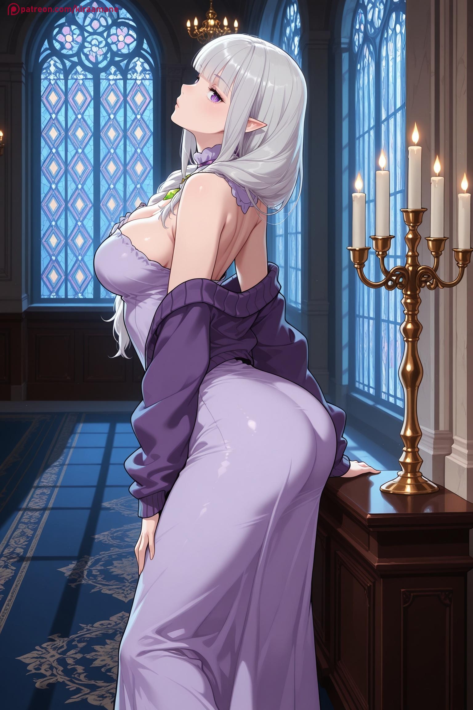 Emilia (Re:Zero) Rule 34 Image