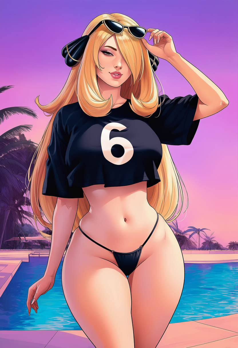 Cynthia (Pokemon) Rule 34 Image
