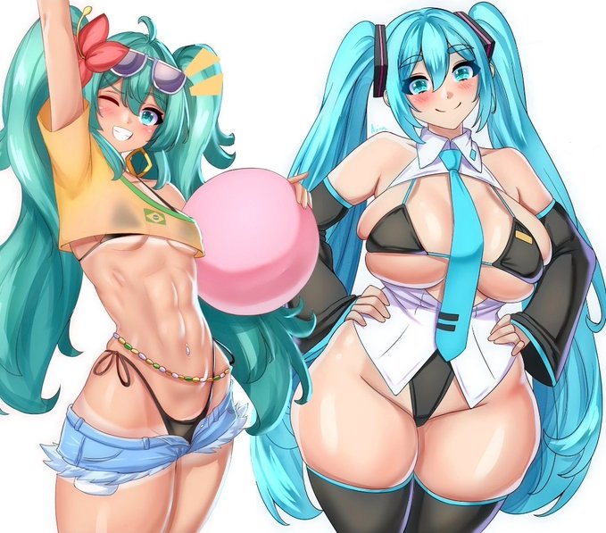 Latin American Hatsune Miku (Meme) Rule 34 Image