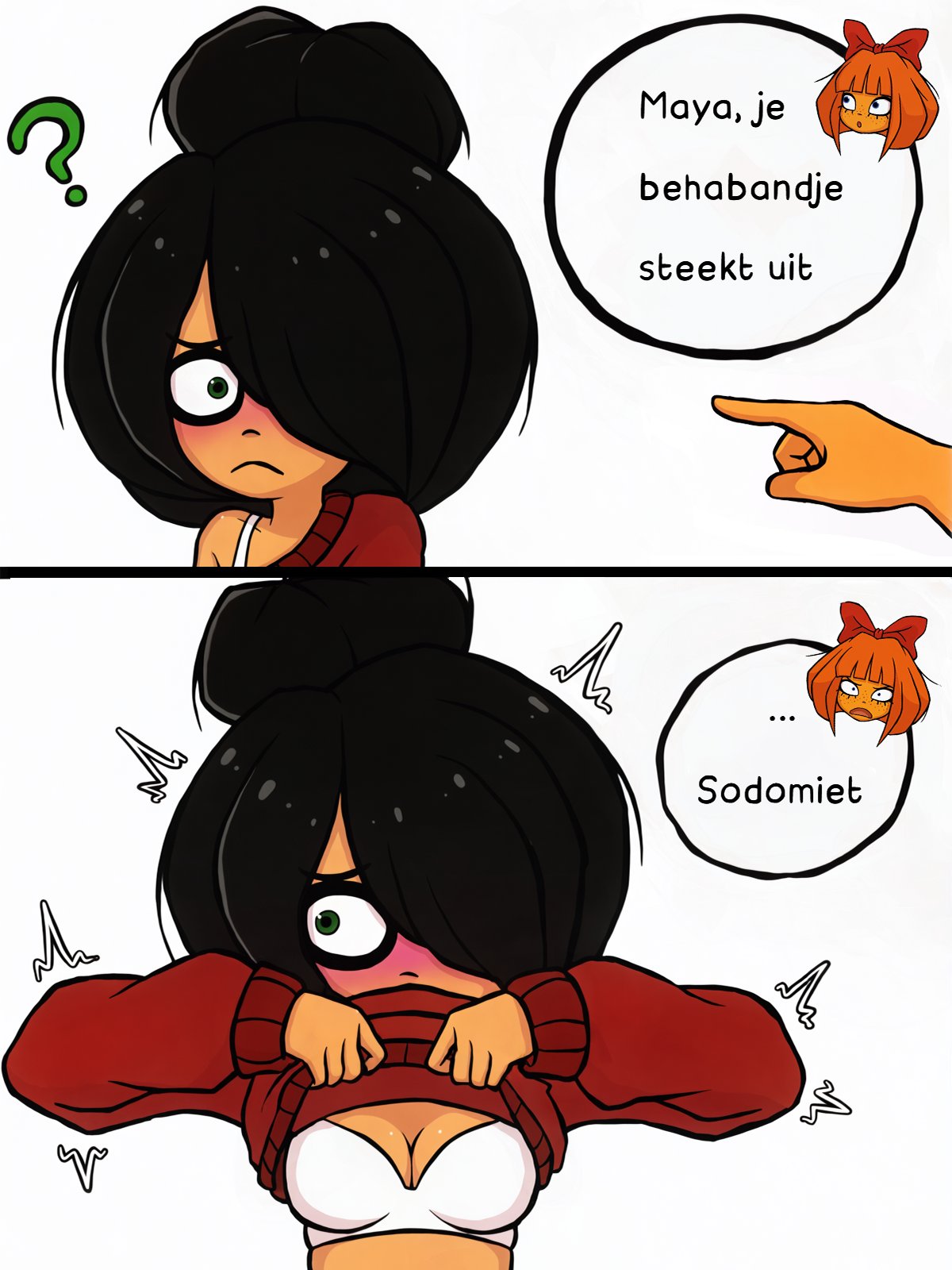 Bra Strap Is Showing (Meme) Rule 34 Image