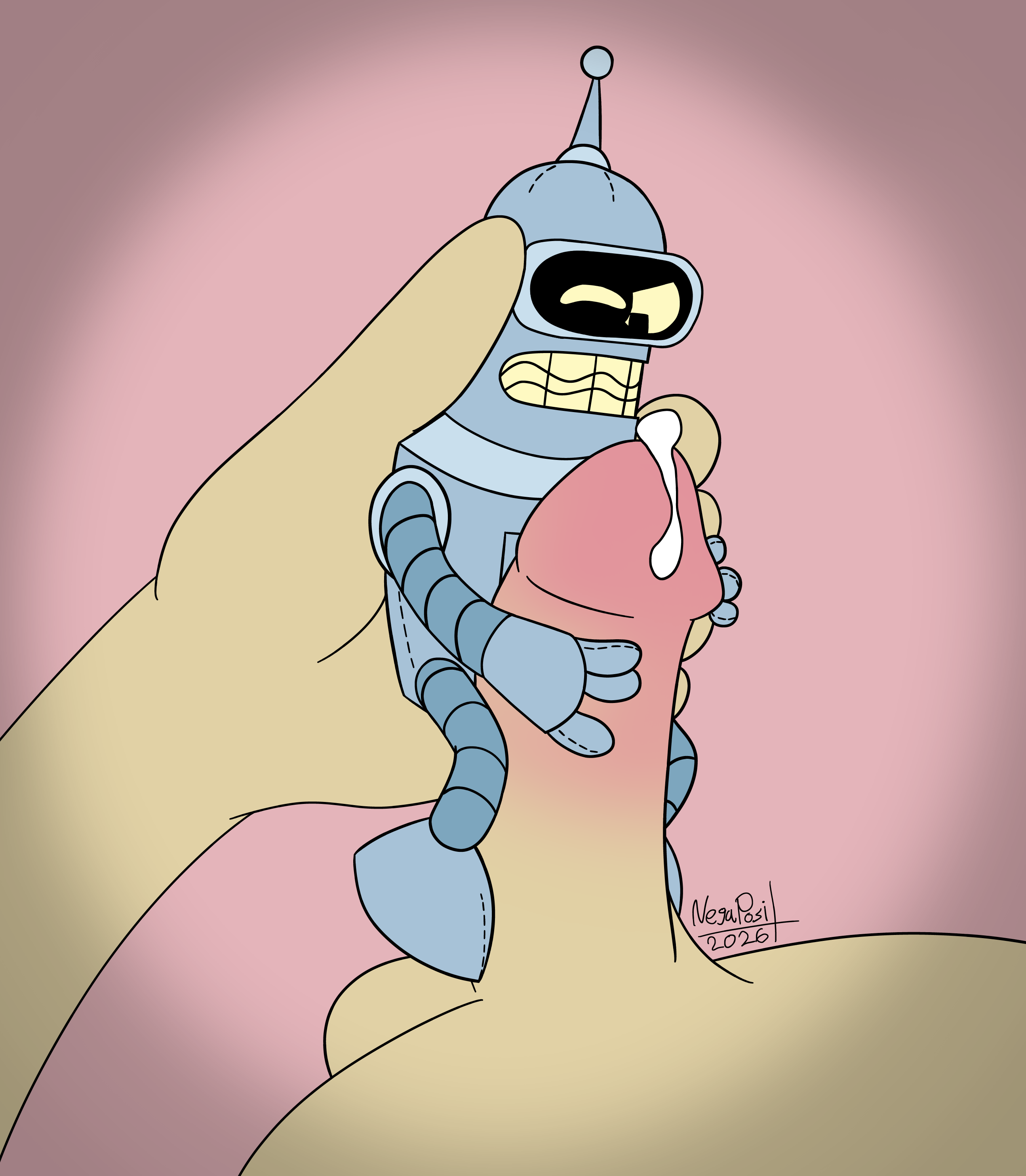 Bender Bending Rodriguez (Futurama) Rule 34 Image