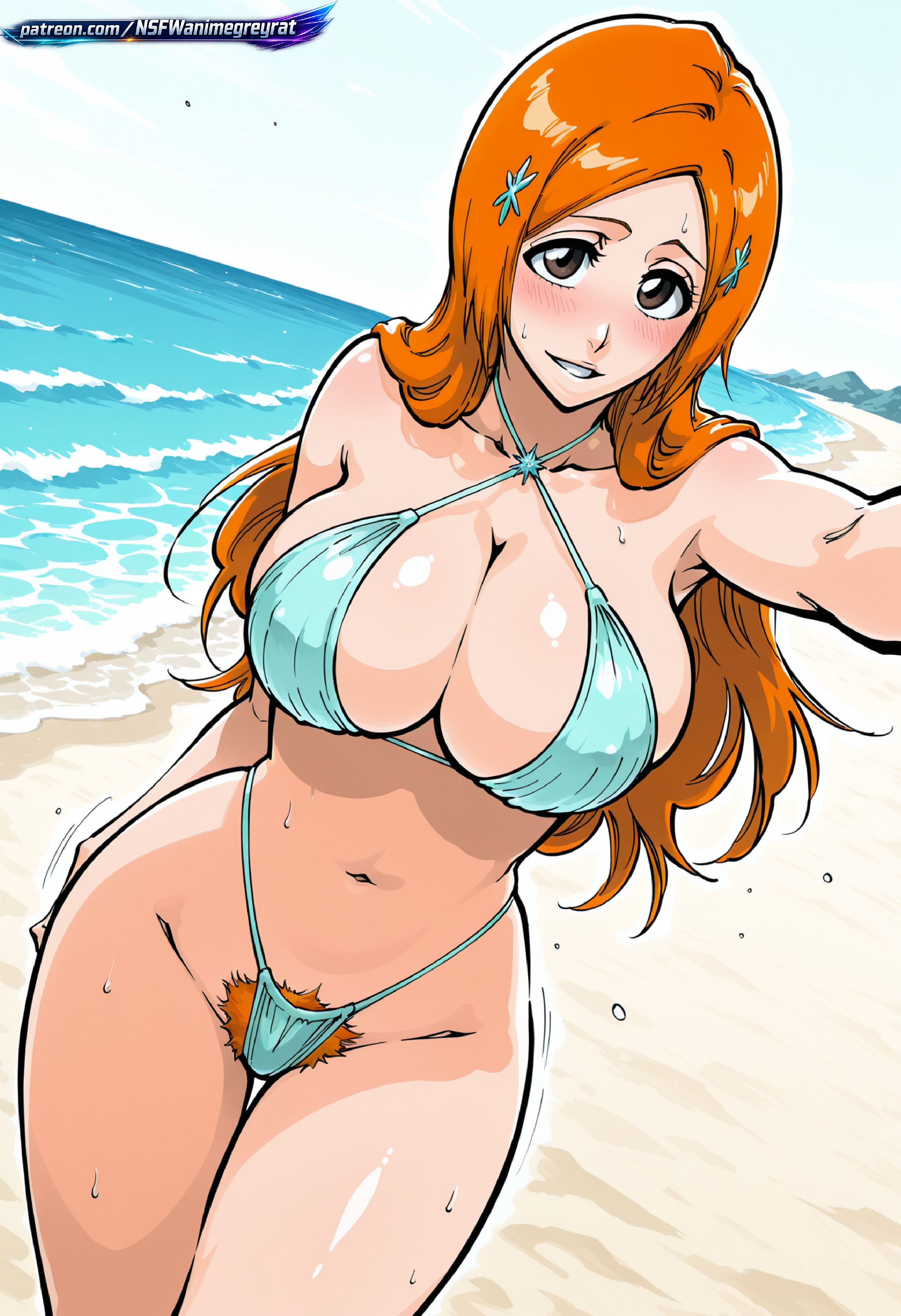 Inoue Orihime (Bleach) Rule 34 Image