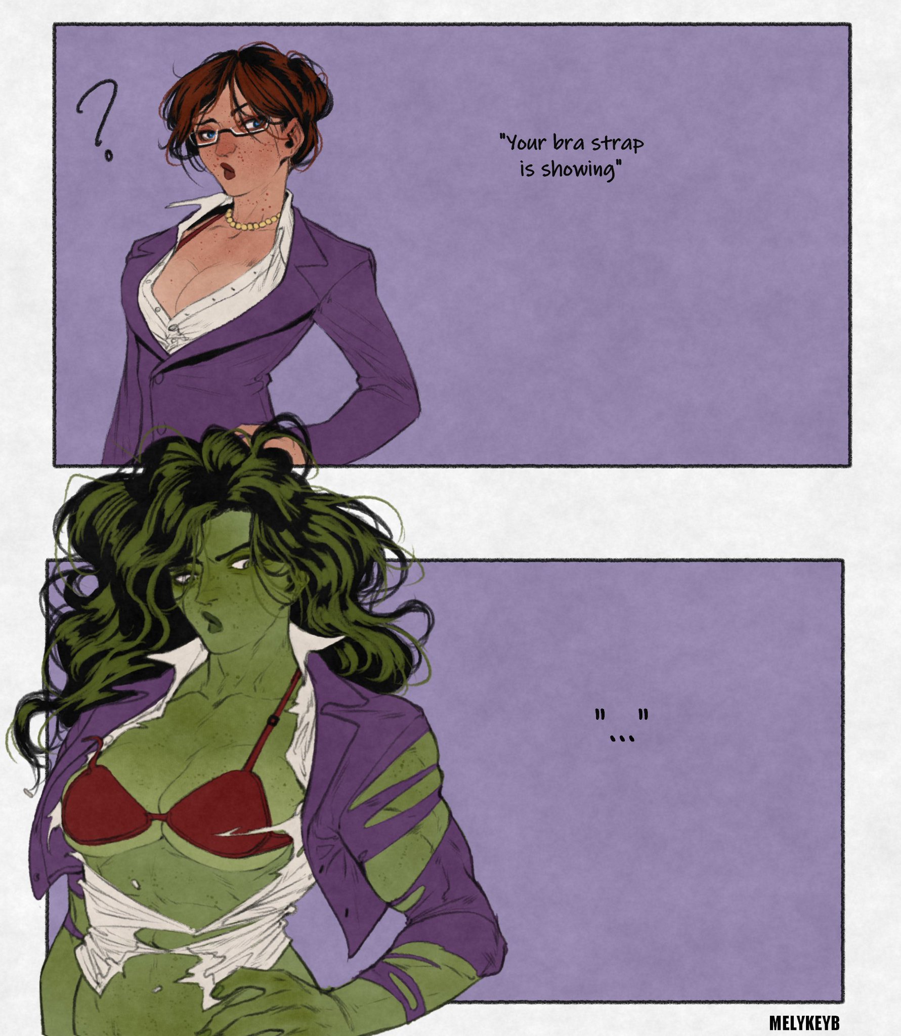 Bra Strap Is Showing (Meme) Rule 34 Image