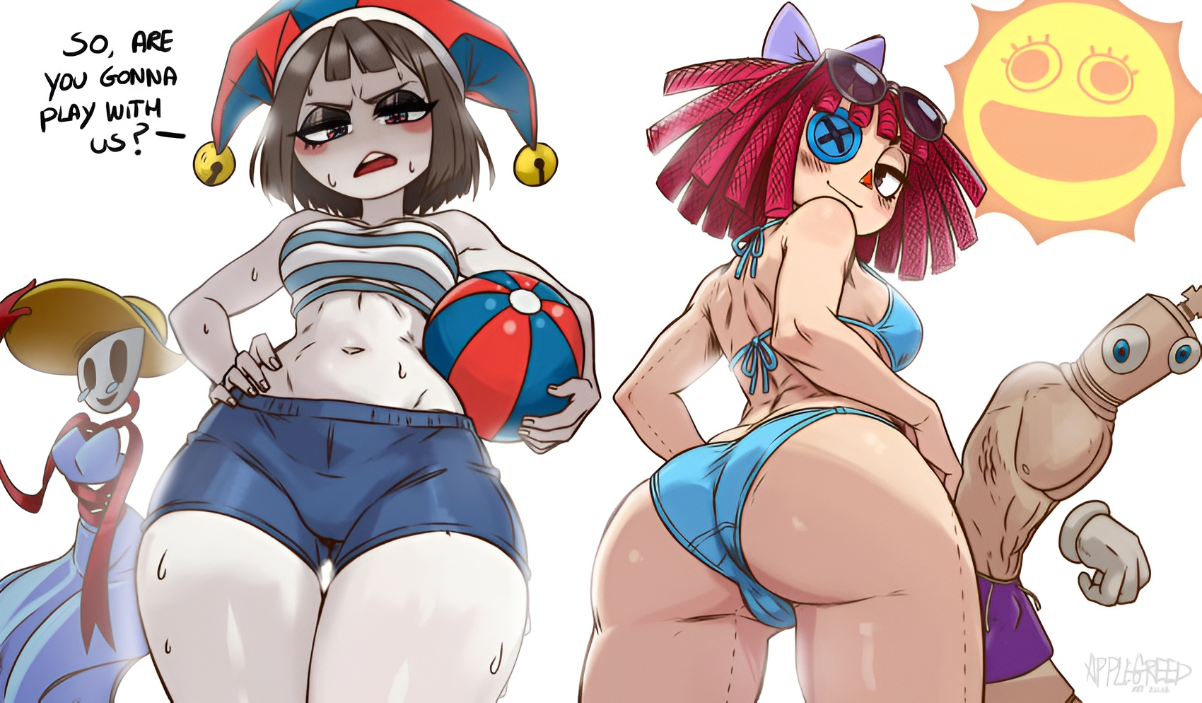 Gangle (Beach Outfit) Rule 34 Image