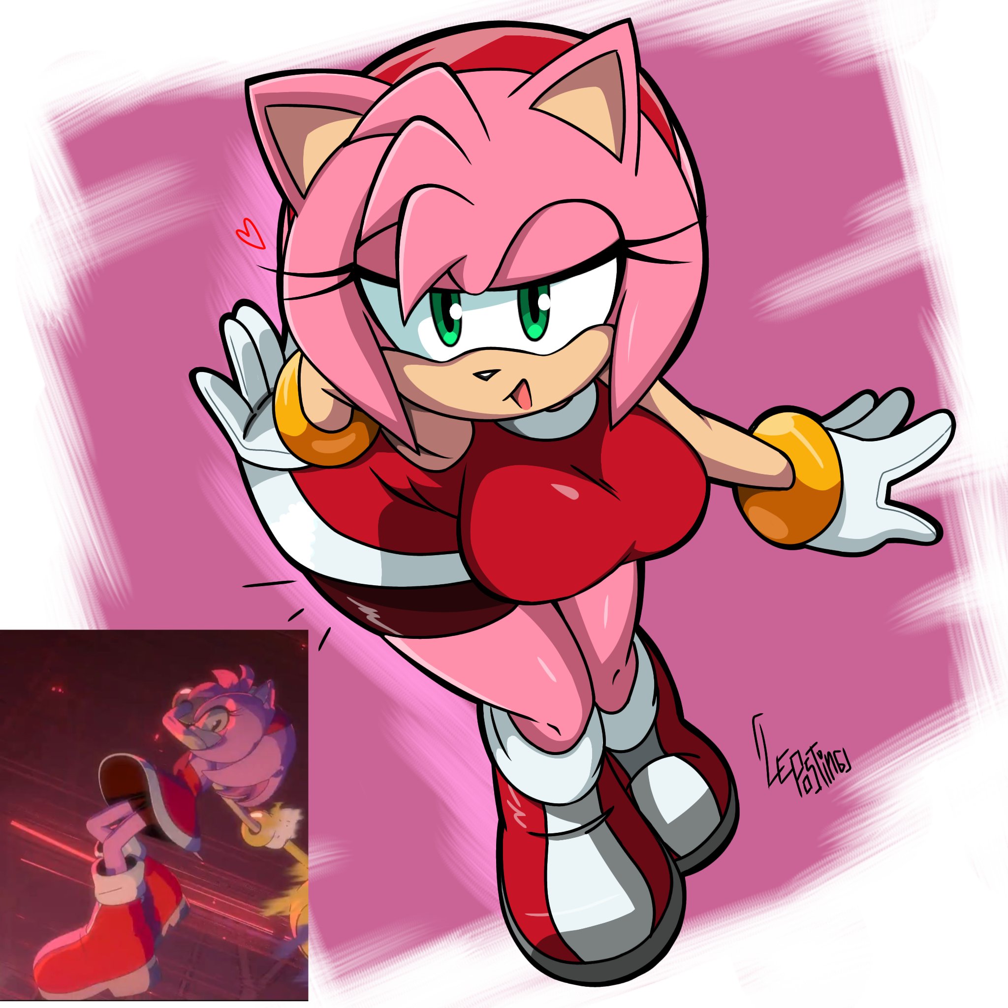 Amy Rose (Sega) Rule 34 Image