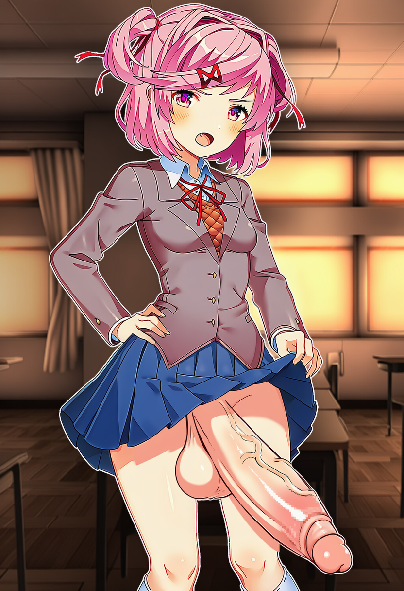 Natsuki (Doki Doki Literature Club) Rule 34 Image