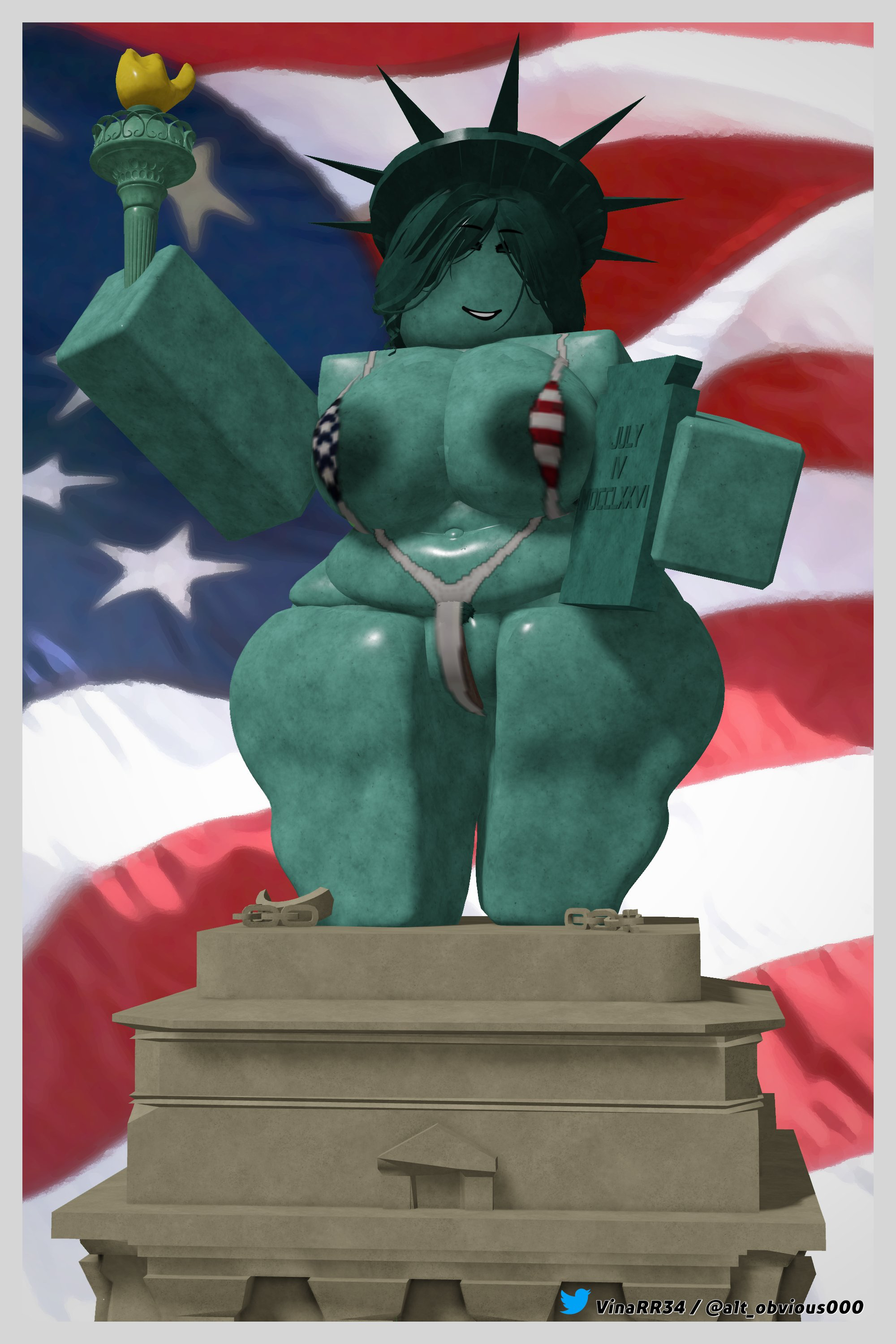 Lady Liberty (4th Of July) Rule 34 Image