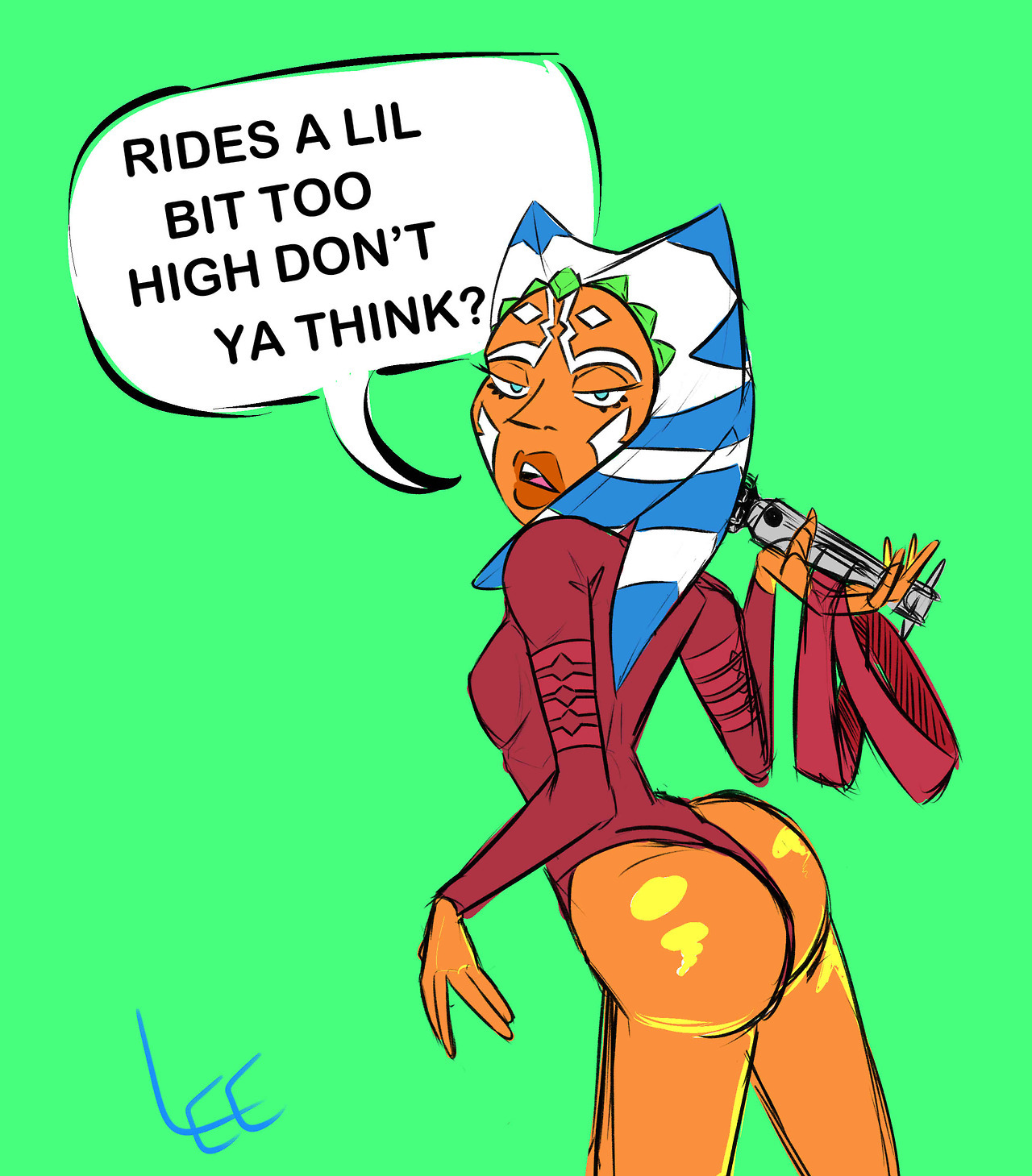 Ahsoka Tano (Star Wars) Rule 34 Image